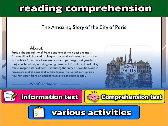 The Amazing Story of the City of Paris & Comprehension 91����t
