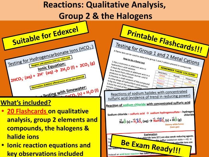 Flashcards: Inorganic Chemistry & The Periodic Table