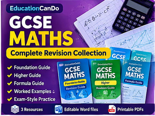 GCSE Maths Complete Revision Collection | Foundation, Higher & Formula Guides