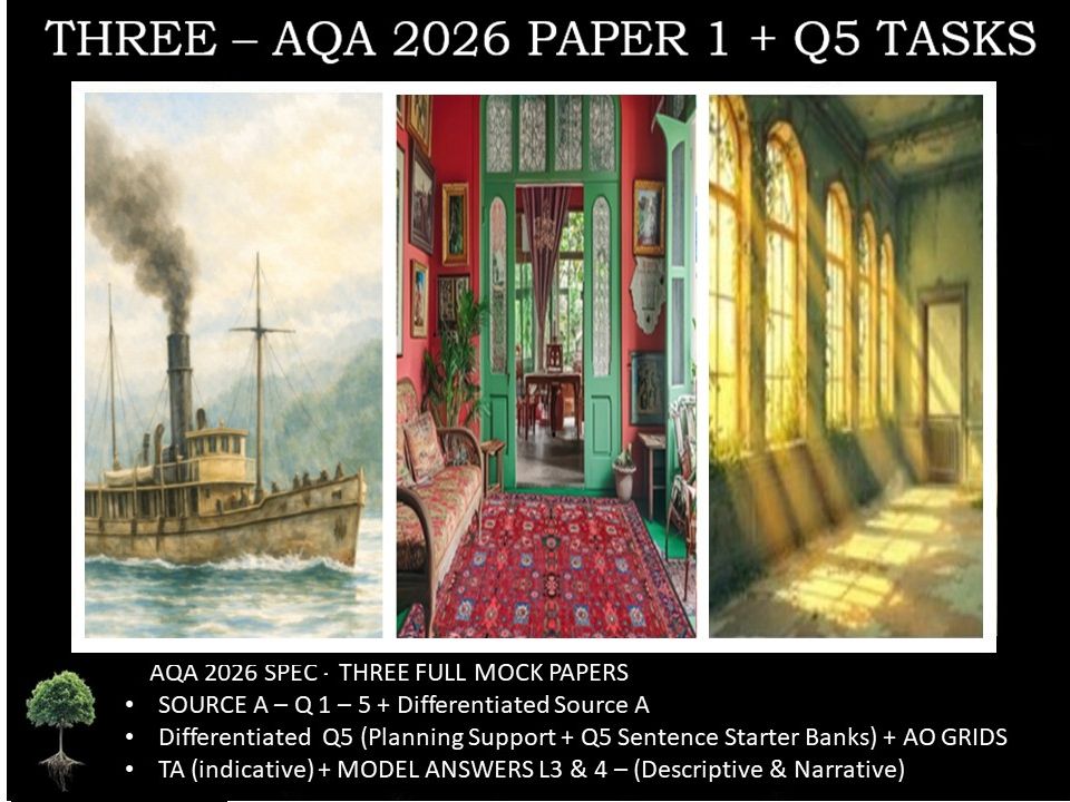 THREE - PAPER 1 | 2026 FULL MOCKS | Q5 TASKS