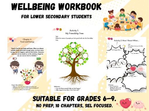 Student Wellbeing & SEL Workbook (Gr 6-9)