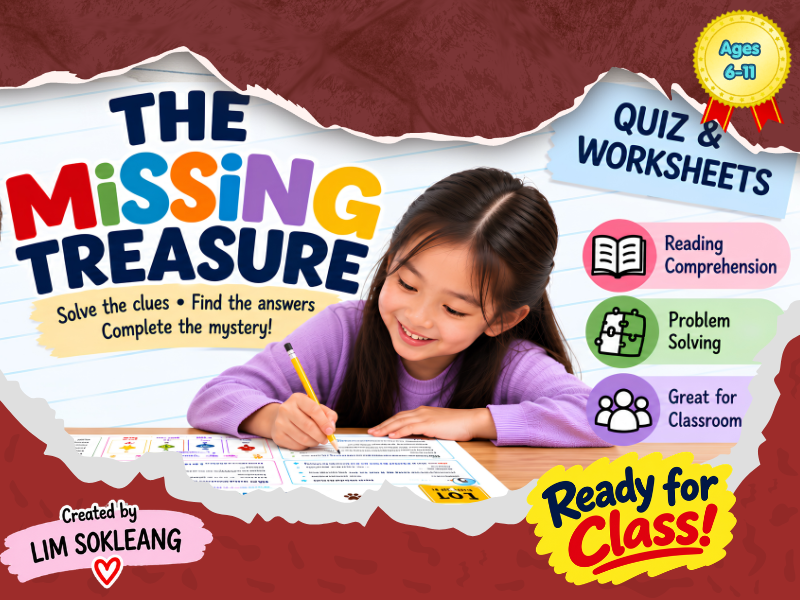 The Missing Treasure | Detective Adventure | Reading, Puzzles & Critical Thinking.