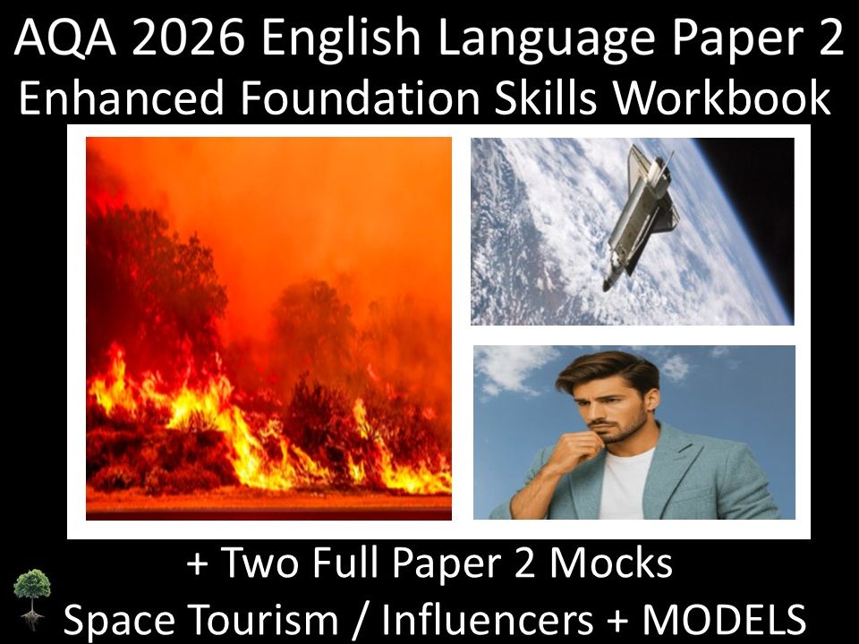 AQA 2026 English Language Paper 2 : Enhanced Foundation Skills Workbook + MODELS