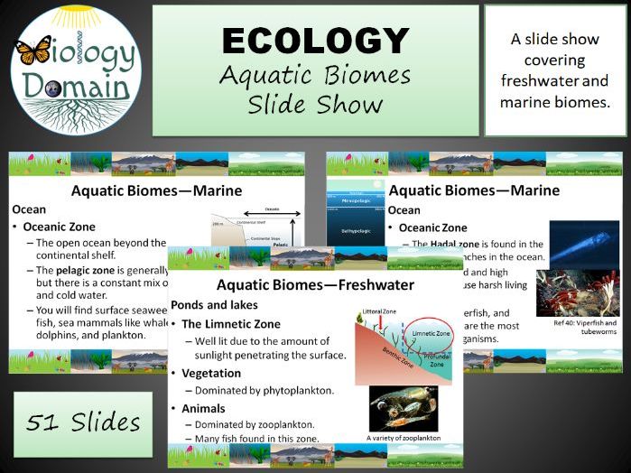 Aquatic Biomes Slide Show Teaching Resources
