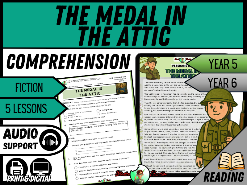 The Medal in the Attic | Reading Comprehension | Year 5/6