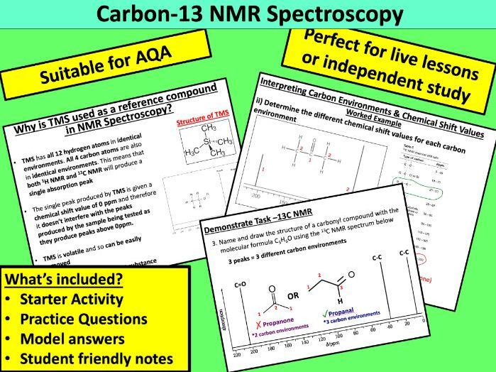 Carbon-13 NMR Spectroscopy (AQA)