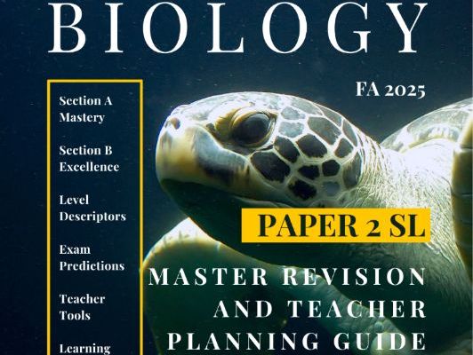IBDP Biology Paper 2 SL | Master Revision and Teacher Planning Guide | FA2025
