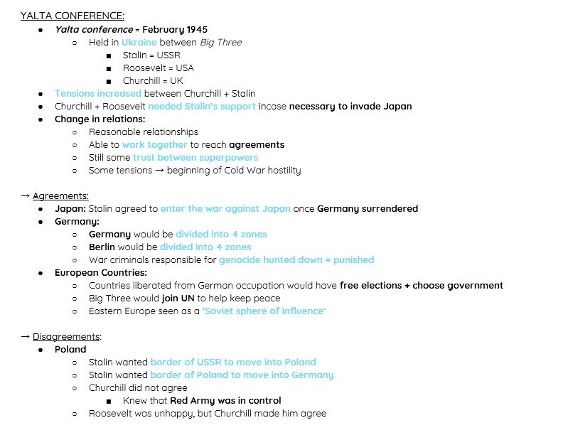 GCSE History AQA Paper 1B: Cold War | Teaching Resources