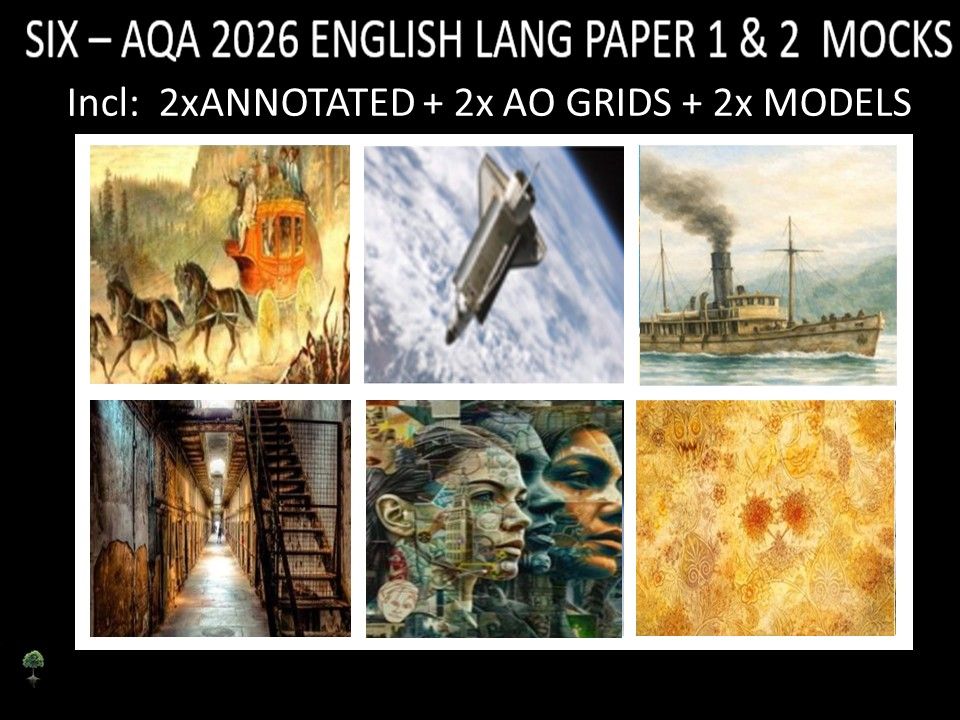 SIX - AQA PAPER 1 & 2 | 2026 FULL MOCKS | ANNOTATED | AO GRIDS | MODELS