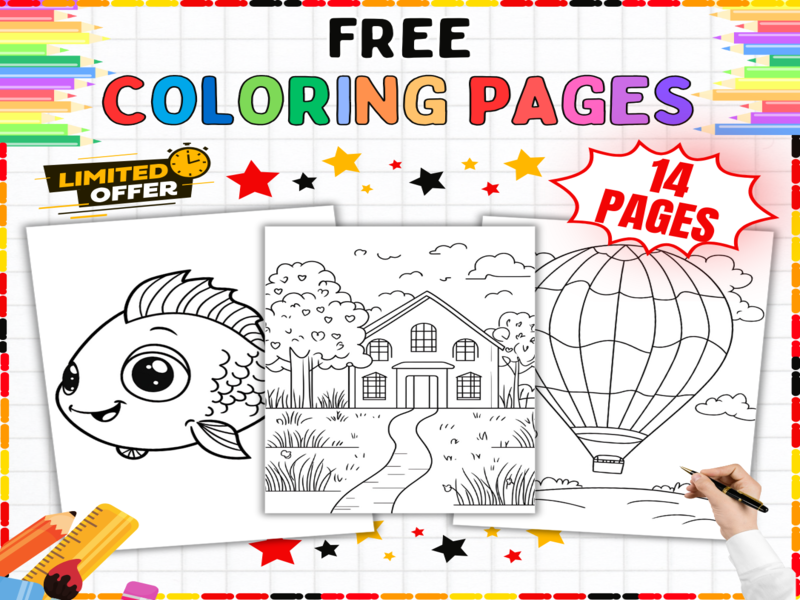 Free Colouring Pages - Fun Art Printables Preschool to Year 5 | Creative Drawing Sheets