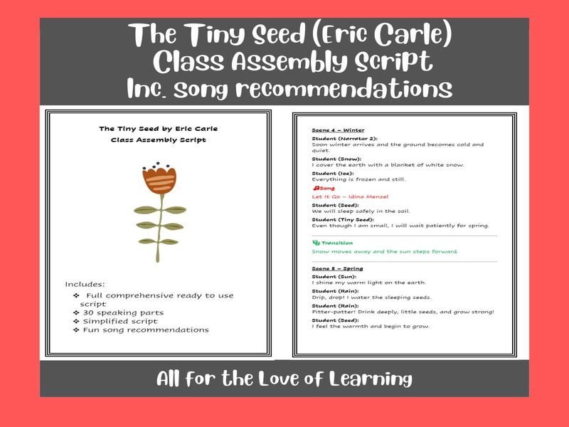 The Tiny Seed Class Assembly Show Script