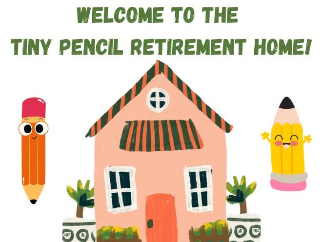 Back to School Classroom Posters: Fun Tiny Pencil Retirement Home! and Broken Pencil Hospital