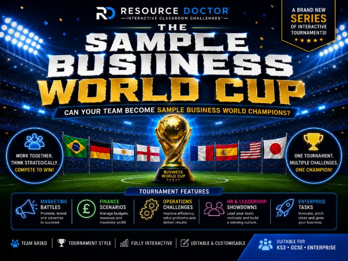 FREE SAMPLE | Business World Cup Tournament Challenge (1 of 8 Activities)