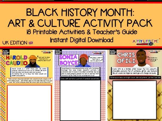 Black History Month: Art & Culture Activity Pack - Artsy Little Me