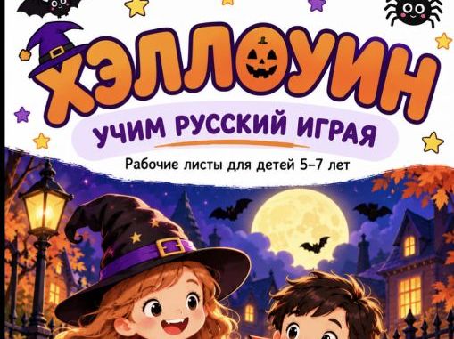 Хэллоуин / Halloween - Russian Workbook for Little Learners (4-7 year old)