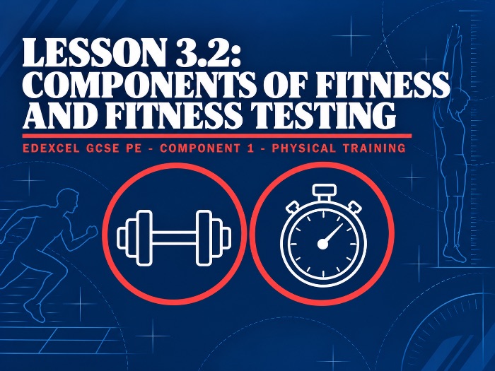 Edexcel GCSE PE C1-3.2 Components of Fitness and Fitness Testing Lesson