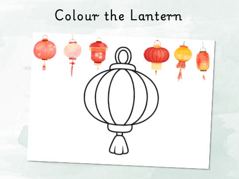 Chinese/Lunar New Year - Lantern Colouring