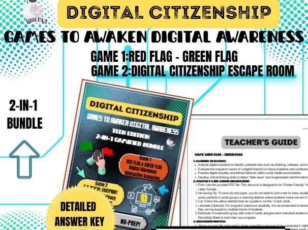 UK - Digital Citizenship Escape Room & Games