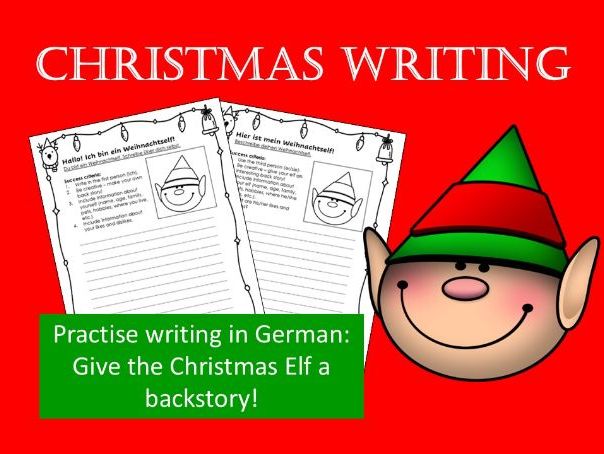 German Christmas writing activity