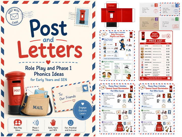 Post and Letters theme Phase 1 Phonics