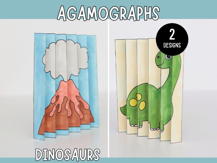 Magical Agamographs - Printable Dinosaur Craft for Kids
