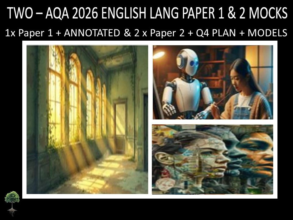 THREE - AQA PAPER 1 & 2 | 2026 FULL MOCKS | ANNOTATED | Q4 PLAN | MODELS
