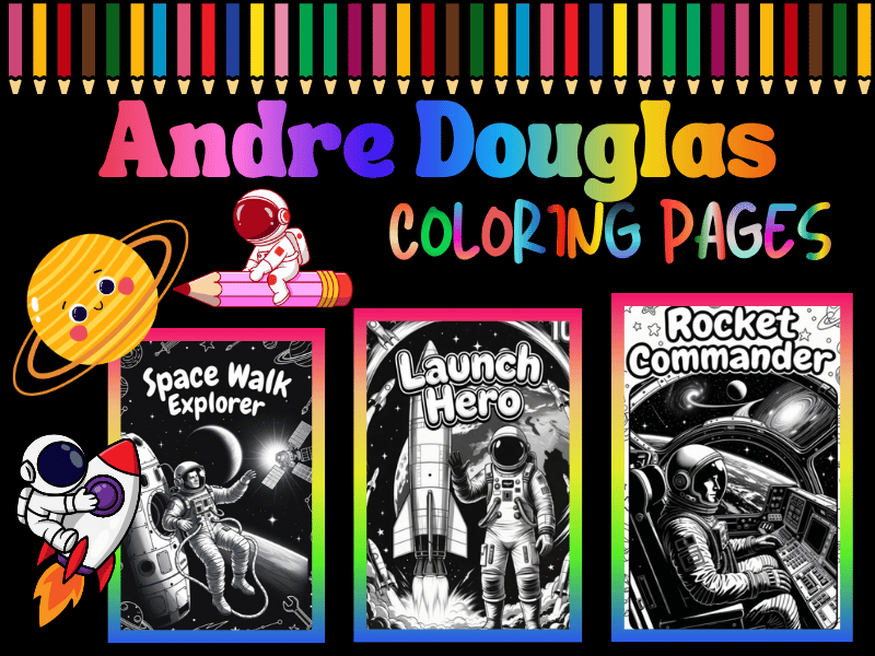 Andre Douglas NO PREP Coloring Pages for Kids | NASA STEM Activity Pack