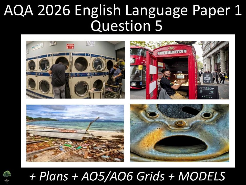 Four Question 5 - AQA 2026 GCSE English Language Paper 1 | Plans, AO Grids, Models