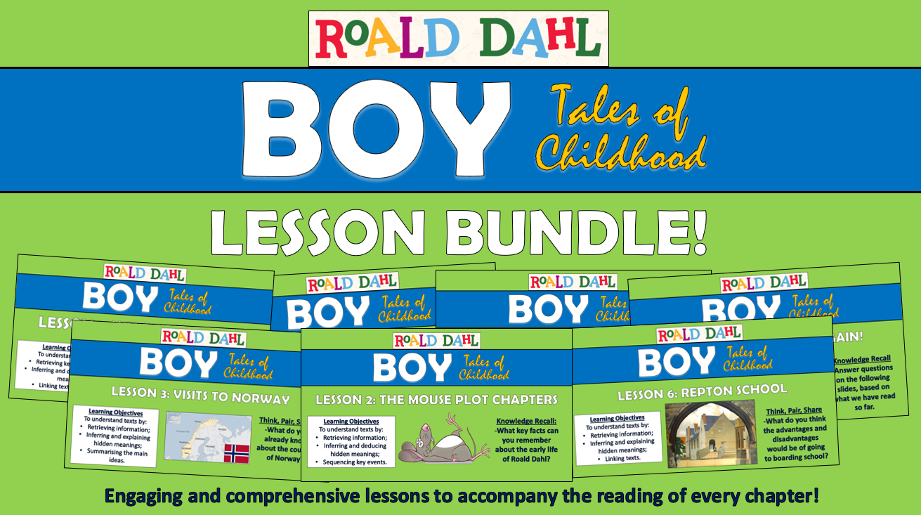 Boy - Roald Dahl - Lesson Bundle!