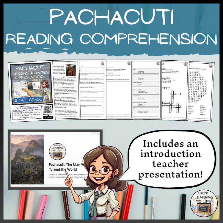 Pachacuti Inca Emperor Reading Comprehension Activities | Year 5 or ...