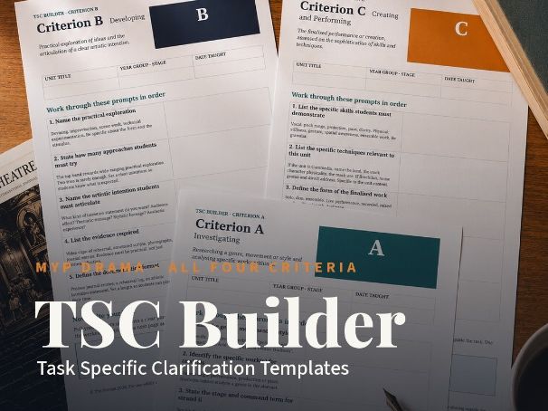 MYP Drama Task-Specific Clarification Builder: Templates and Worked Examples