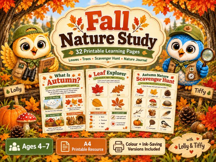 Autumn Nature Study Activity Pack | KS1