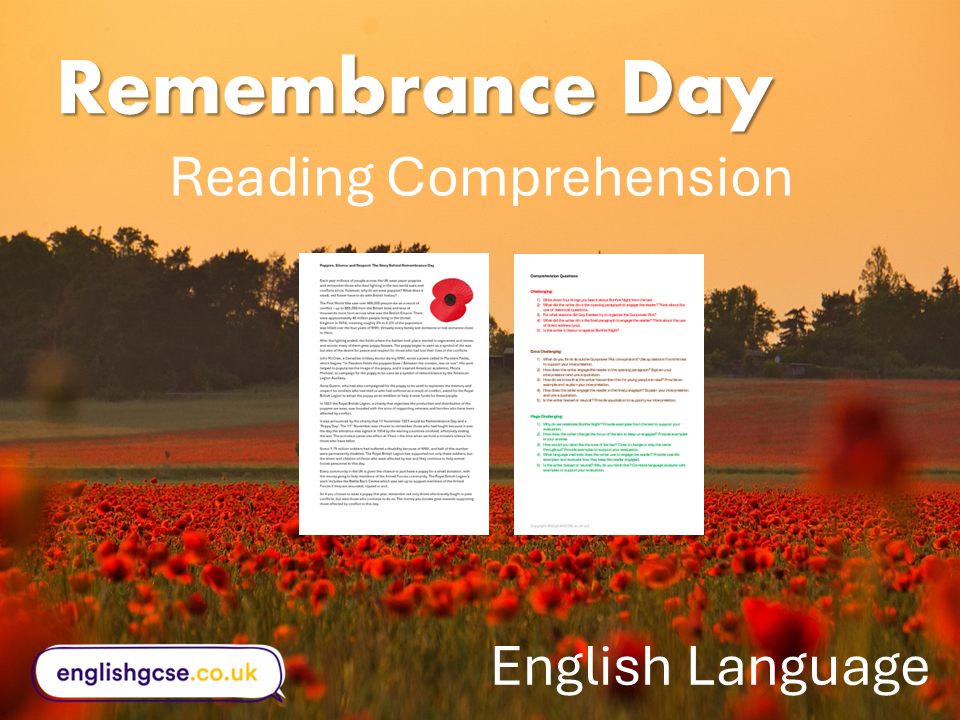 Remembrance Day English