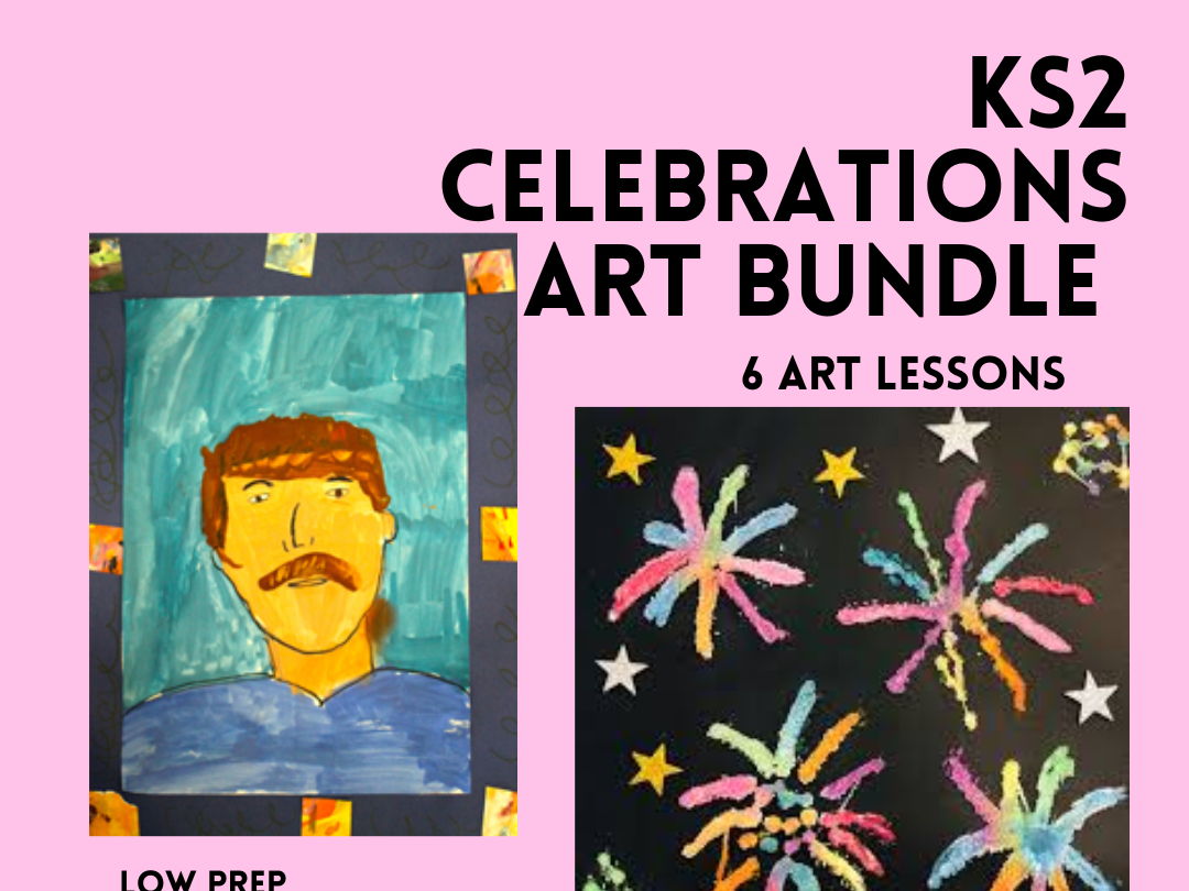 KS2 Celebration Days Art Lesson Bundle | Mother's Day | Father's Day | Easter | St Patrick's Day | St George's Day | 4th July