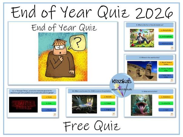 End Of Year Quiz 2026