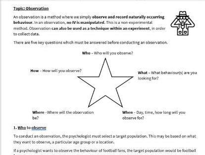 Research Methods workbook OCR