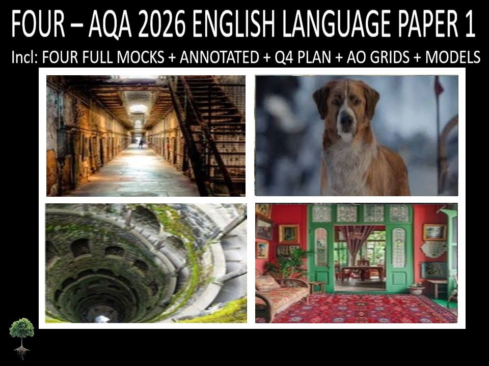 FOUR - AQA PAPER 1 | 2026 FULL MOCKS | ANNOTATED | Q4 PLAN | AO GRIDS | MODELS