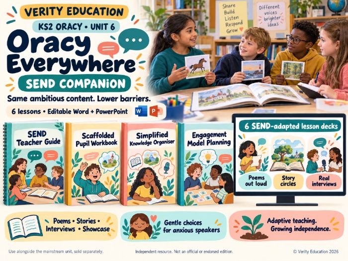 KS2 Oracy Unit 6: Oracy Everywhere — SEND-Adapted Pack