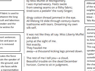 A century Later poem with notes