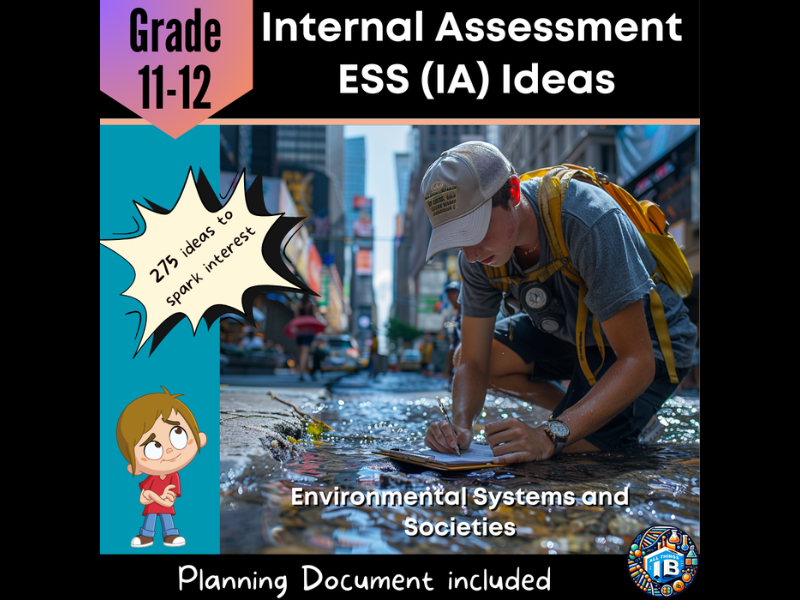 275 IB DP Environmental ESS Internal Assessment (IA) Ideas 2026