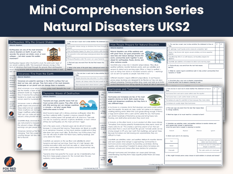 Mini Comprehension Series: Natural Disasters