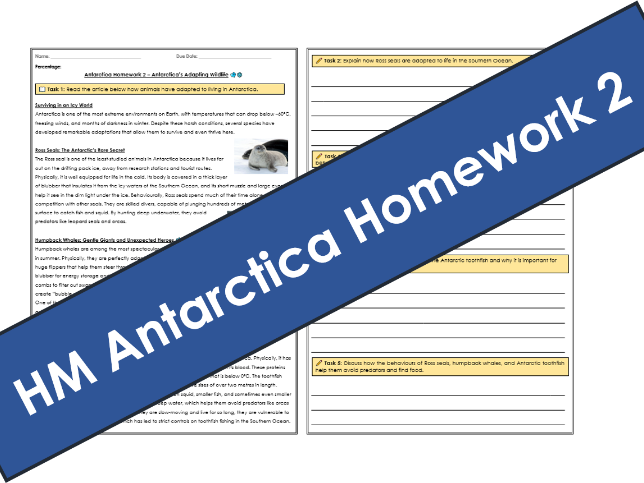 Antarctica’s Adapting Wildlife HWK 2
