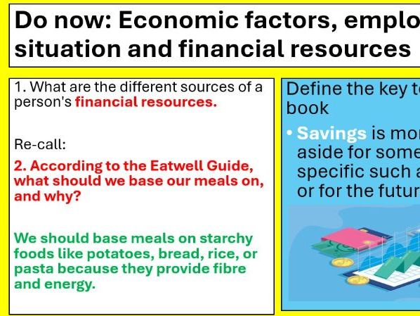 BTEC TECH AWARD Component 3 Health and Wellbeing Health & Social Care LESSON12