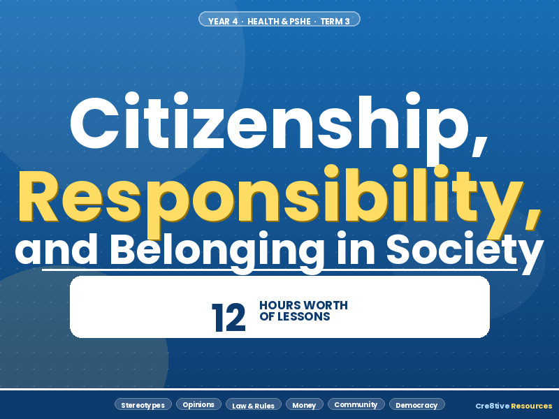 Year 4 PSHE Unit - Citizenship, Responsibility and Belonging in Society
