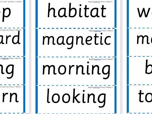 Rapid Catch Up Phase 3 Week 4 (supports Little Wandle)
