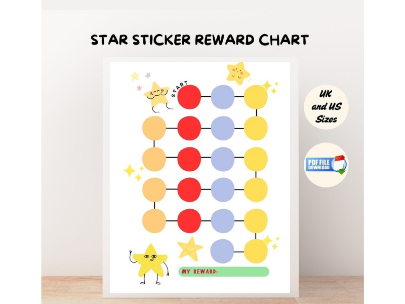 FREE Star Reward Chart | Behaviour, Good Habits & Potty