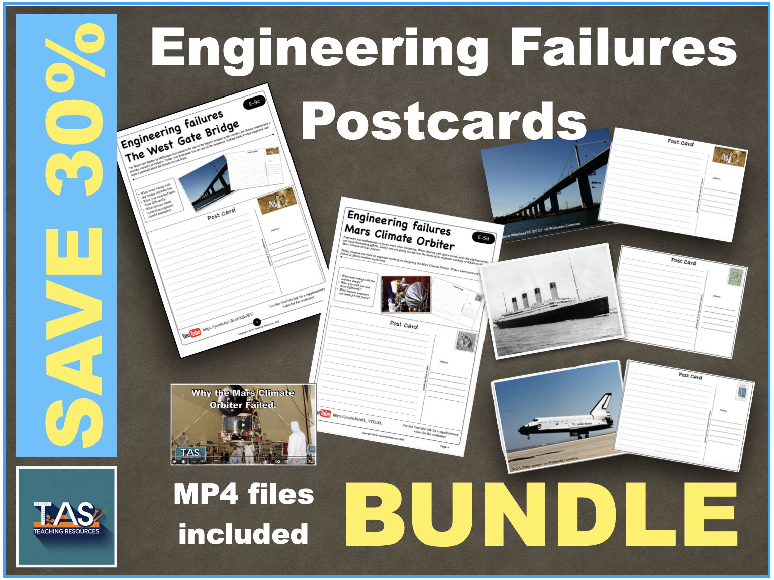 Engineering Postcard Failures Series BUNDLE