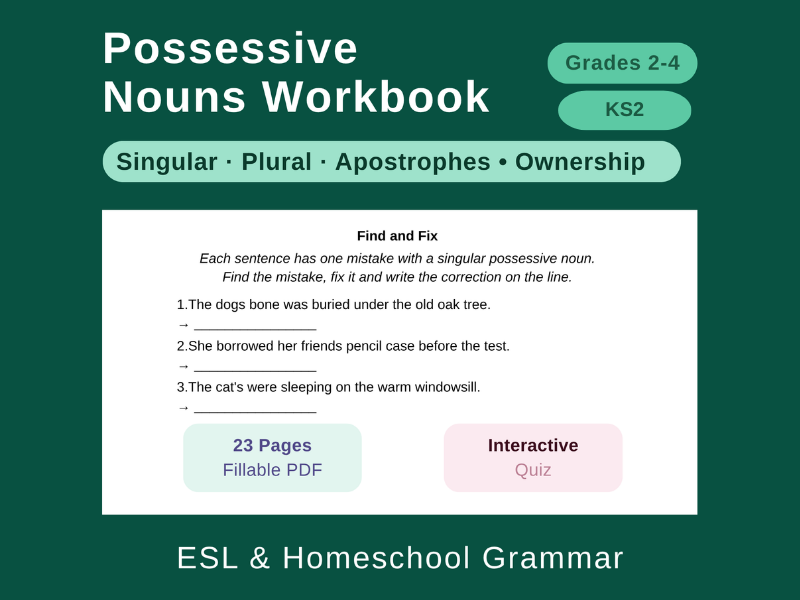 Possessive Nouns: Gr 2-4 / KS2