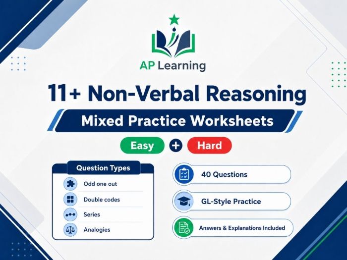 11 Plus Non-Verbal Reasoning Worksheets