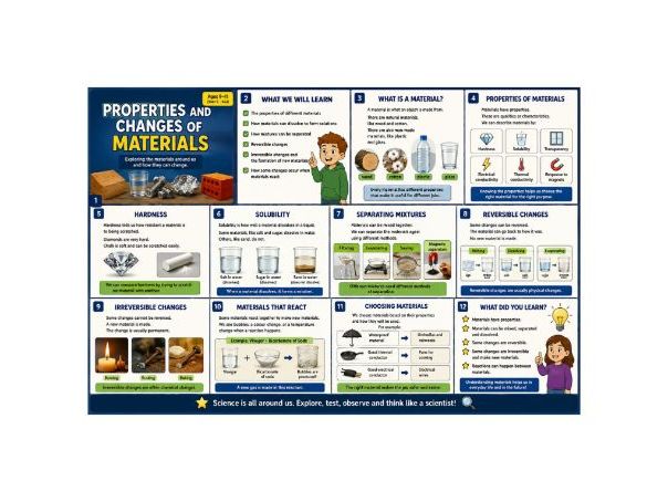 Properties and Changes of Materials | Year 5 Science | KS2 | Ages 9–11